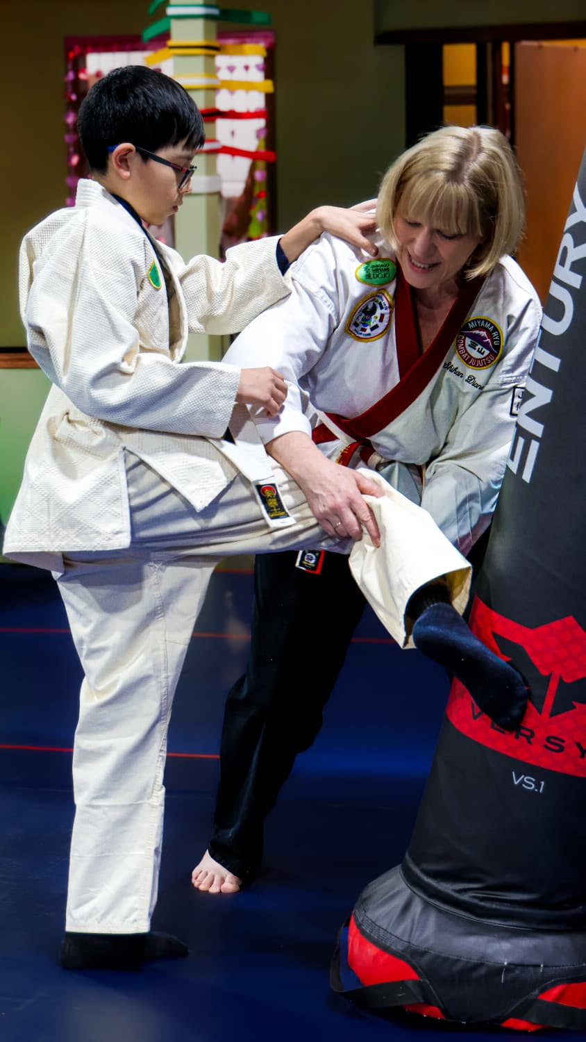 Jujutsu training in the dojo