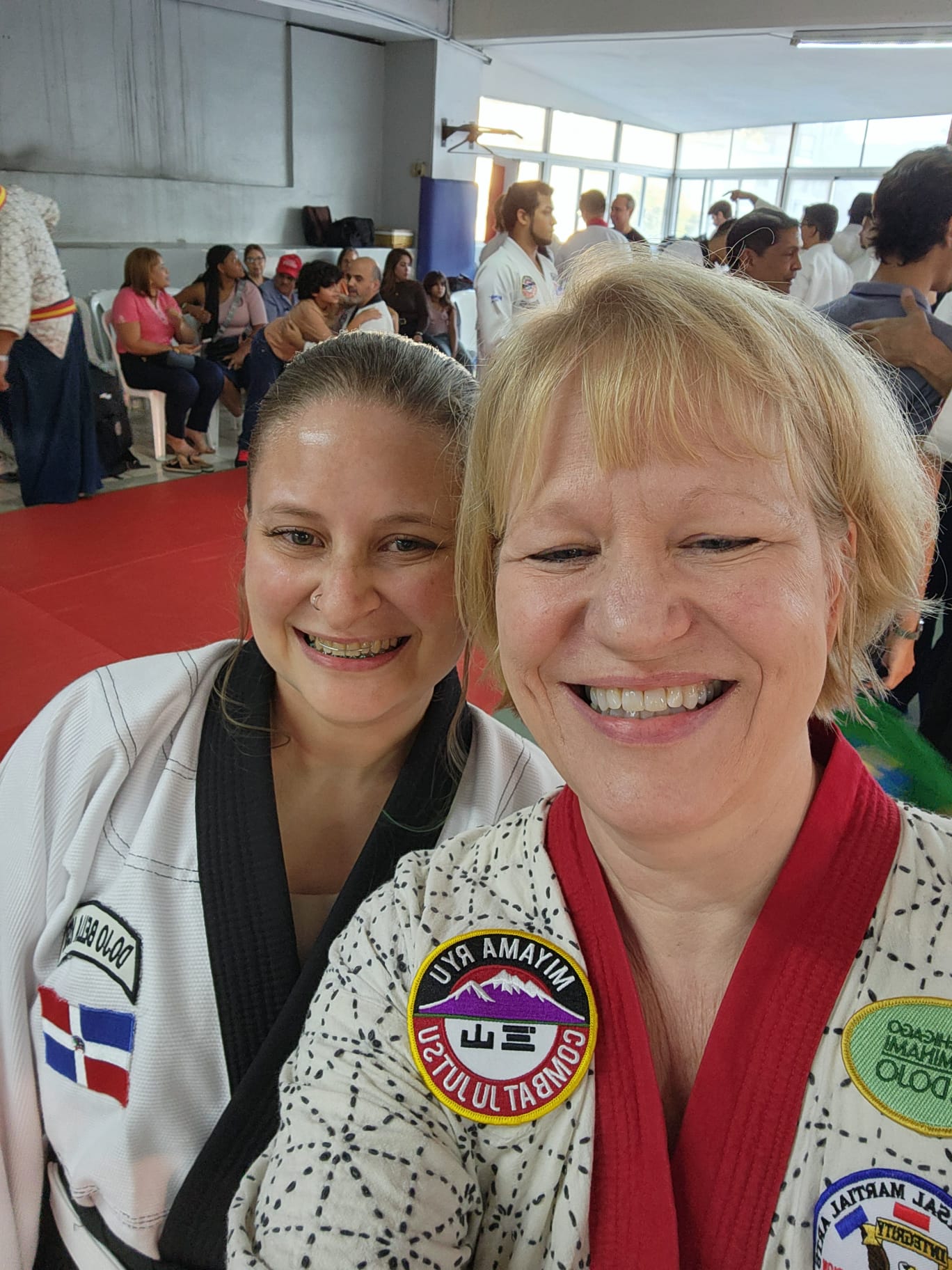 Shihan Diane with fellow practitioner