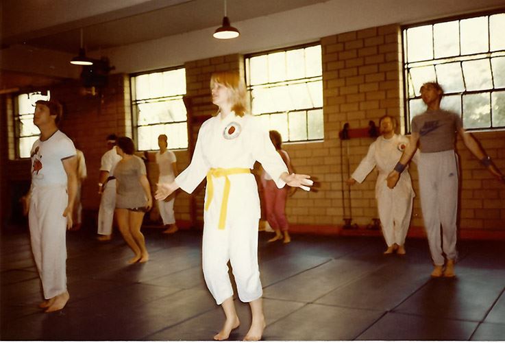 Diane Wallander training at Northwestern in 1983